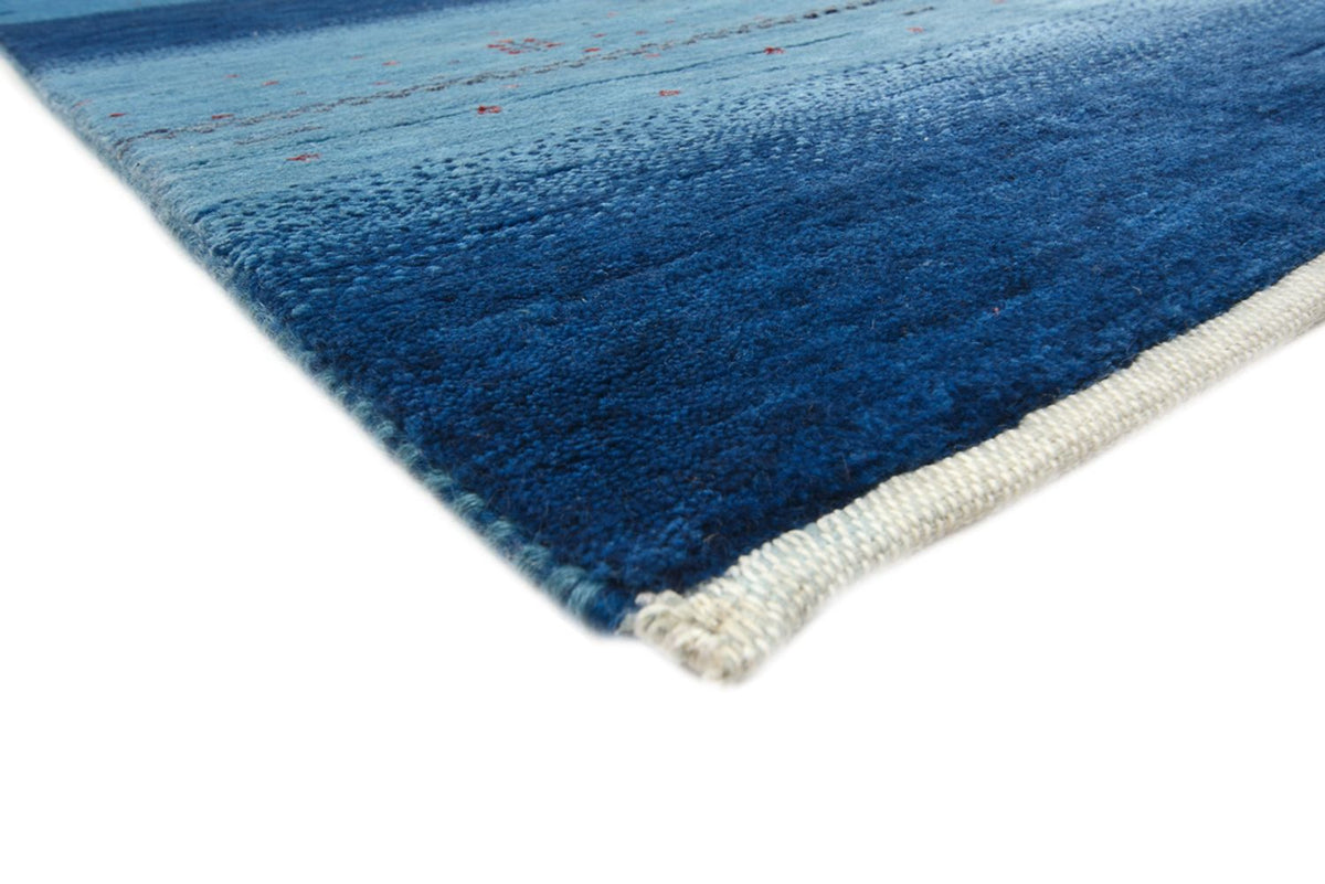 Gabbeh Teppich - Loribaft Indus - 304 x 204 cm - seeblau