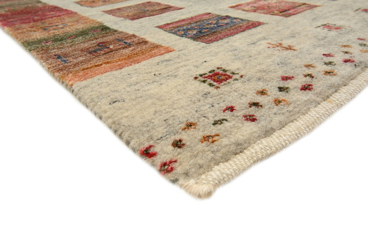 Läufer Gabbeh - Loribaft Indus - 306 x 84 cm - dunkelbeige