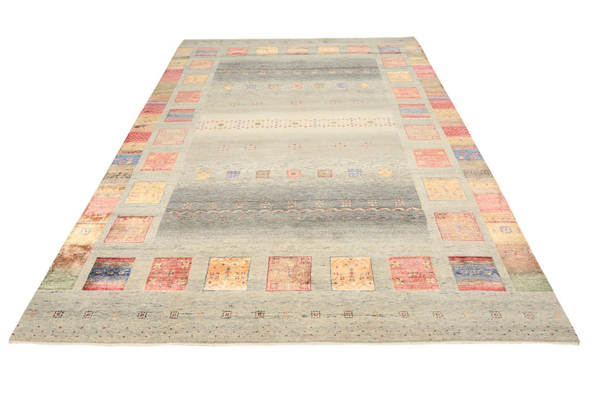 Gabbeh Teppich - Loribaft Indus - 301 x 207 cm - dunkelbeige