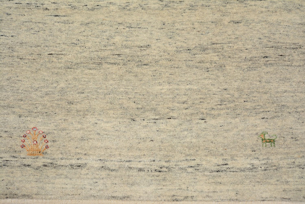Läufer Gabbeh - Loribaft Indus - 241 x 85 cm - dunkelbeige