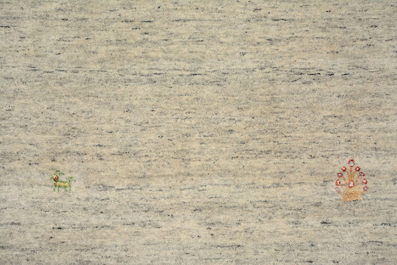 Läufer Gabbeh - Loribaft Indus - 237 x 82 cm - dunkelbeige