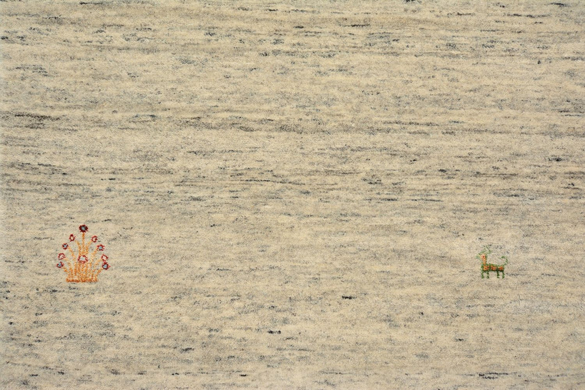 Läufer Gabbeh - Loribaft Indus - 295 x 80 cm - dunkelbeige