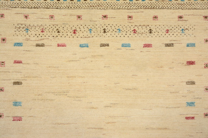 Gabbeh Teppich - Loribaft Indus - 152 x 106 cm - hellbeige