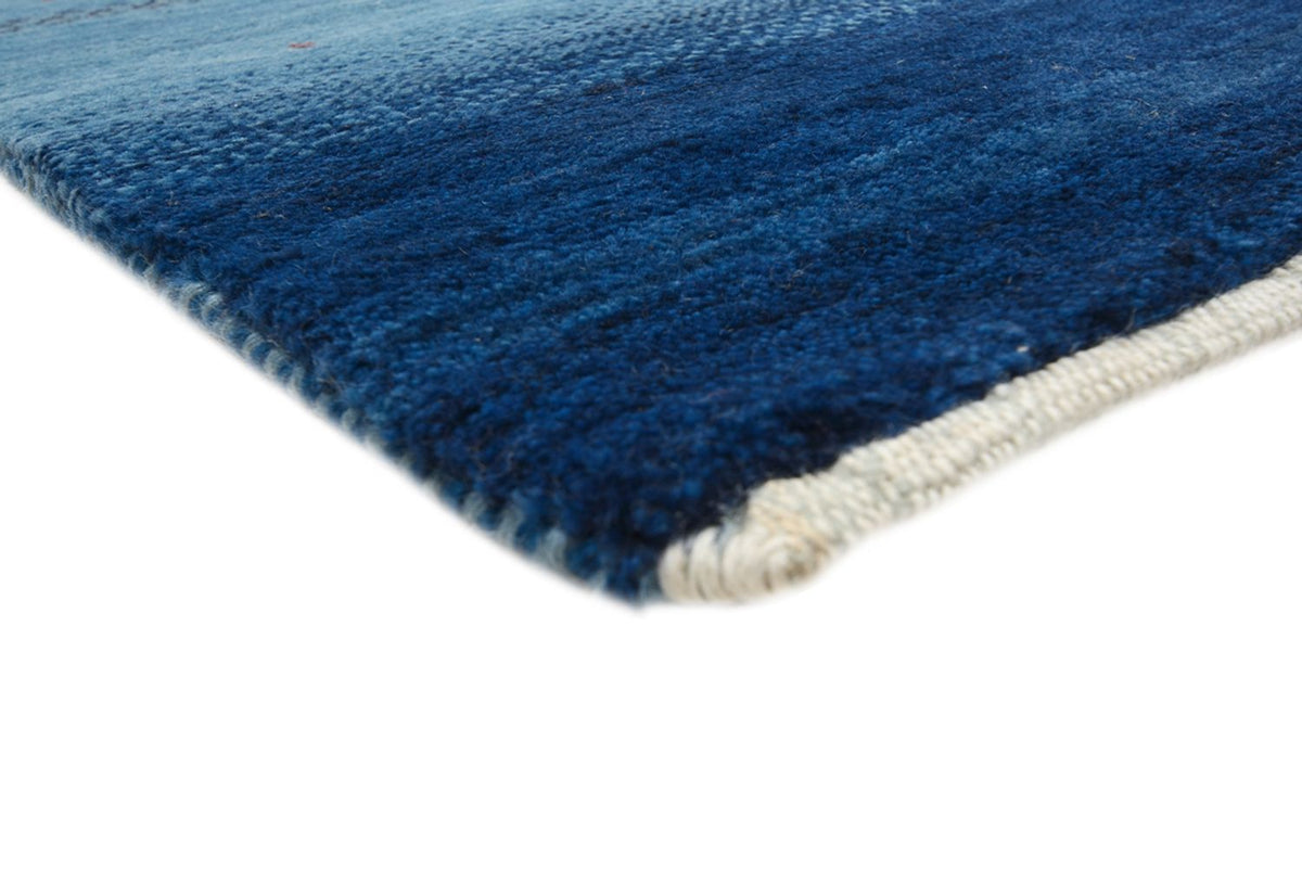 Gabbeh Teppich - Loribaft Indus - 329 x 253 cm - seeblau