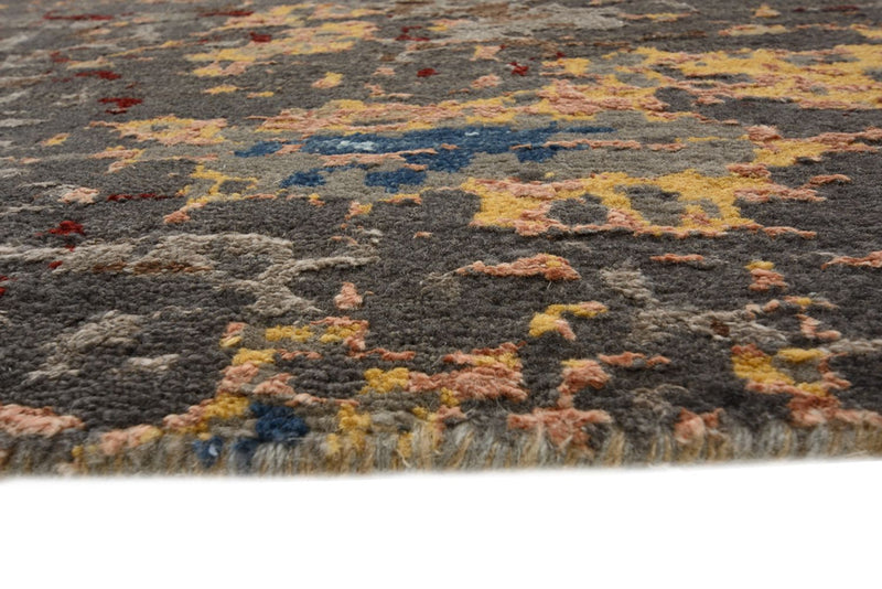 Designer Teppich rund  - 182 x 180 cm - mehrfarbig