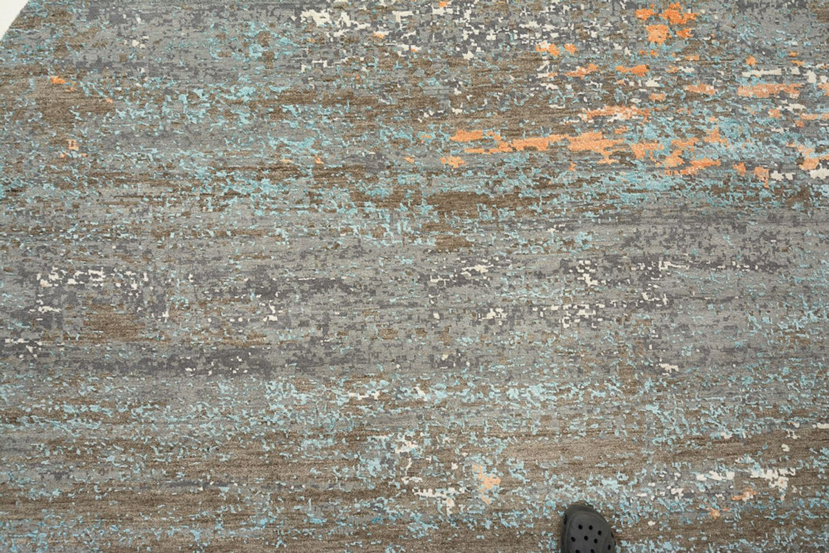 Designer Teppich - 242 x 240 cm - mehrfarbig
