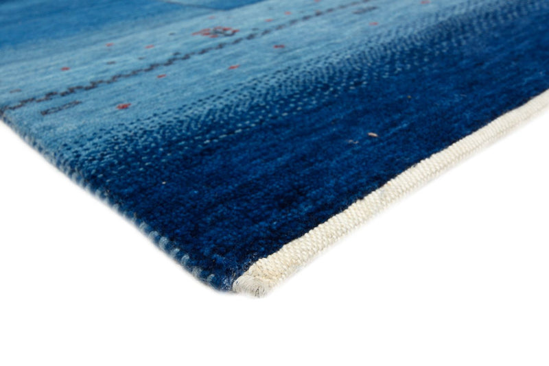 Gabbeh Teppich - Loribaft Indus - 232 x 177 cm - seeblau