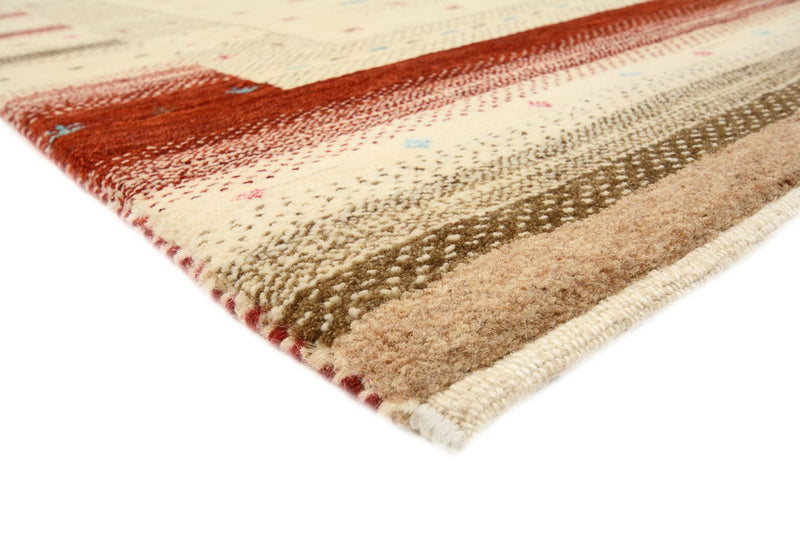 Gabbeh Teppich - Loribaft Indus - 198 x 156 cm - hellbeige