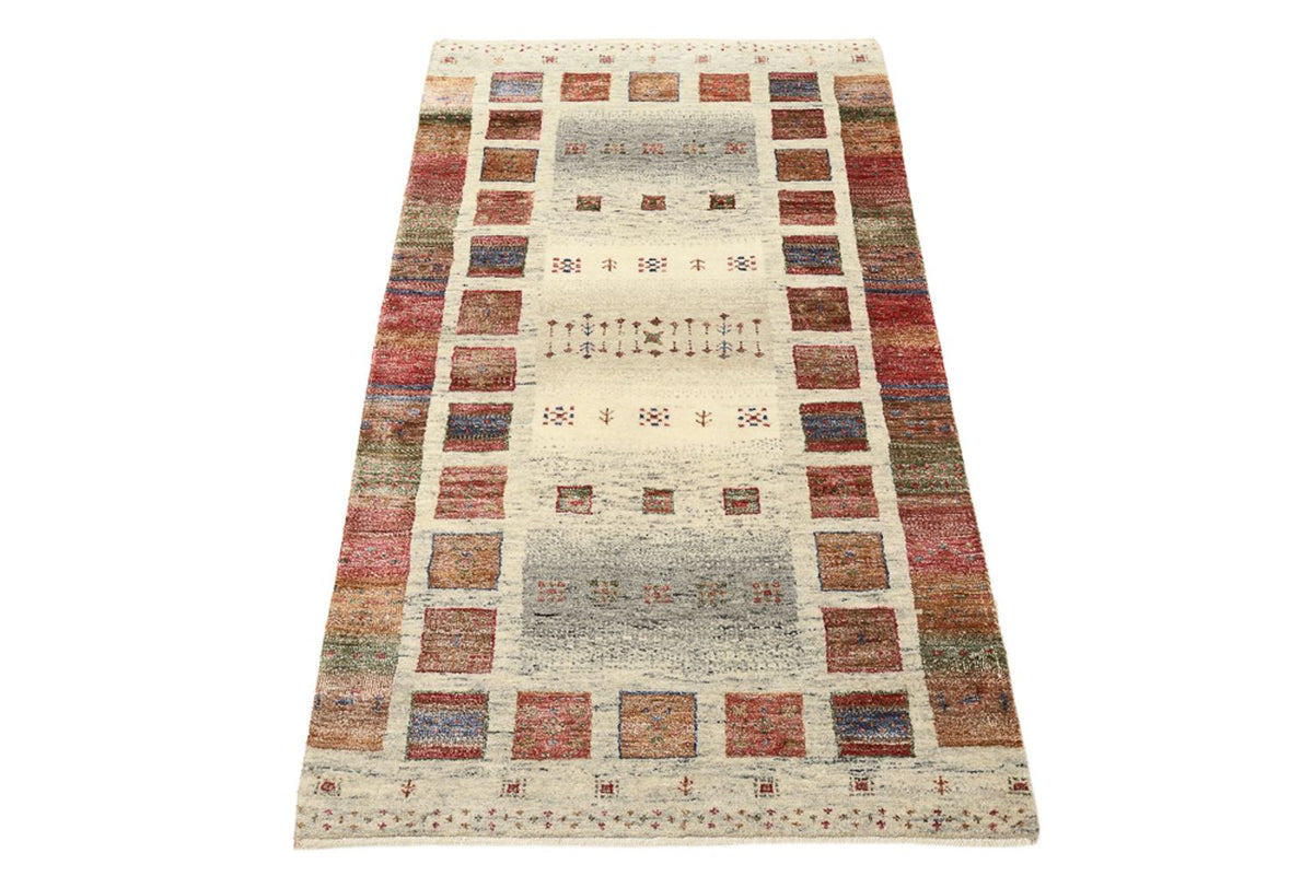 Gabbeh Teppich - Loribaft Indus - 142 x 76 cm - mehrfarbig