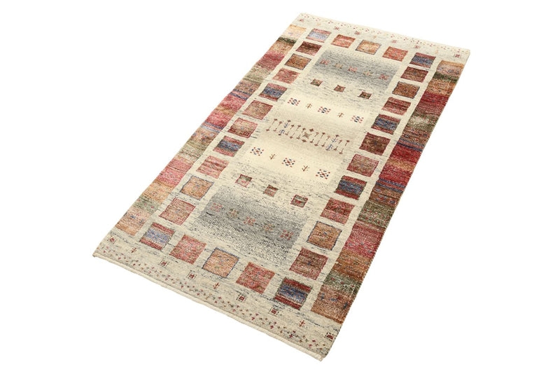 Gabbeh Teppich - Loribaft Indus - 142 x 76 cm - mehrfarbig