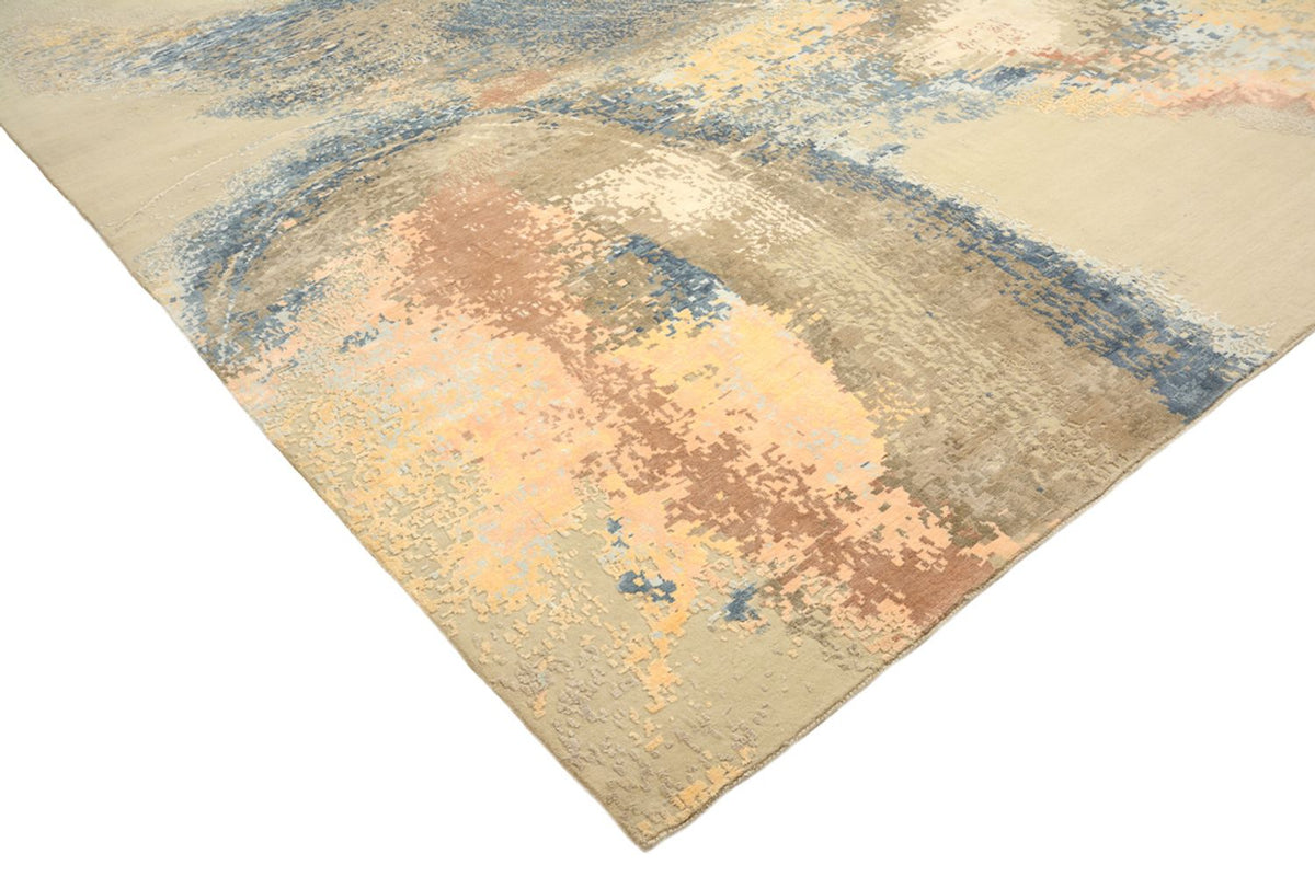 Designer Teppich - 372 x 281 cm - hellbeige
