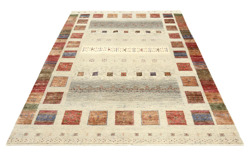 Gabbeh Teppich - Loribaft Indus - 241 x 176 cm - mehrfarbig