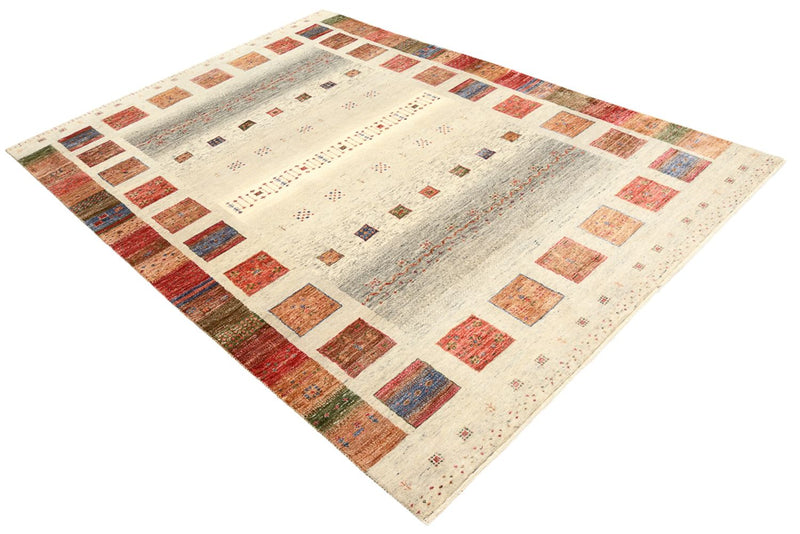 Gabbeh Teppich - Loribaft Indus - 241 x 176 cm - mehrfarbig