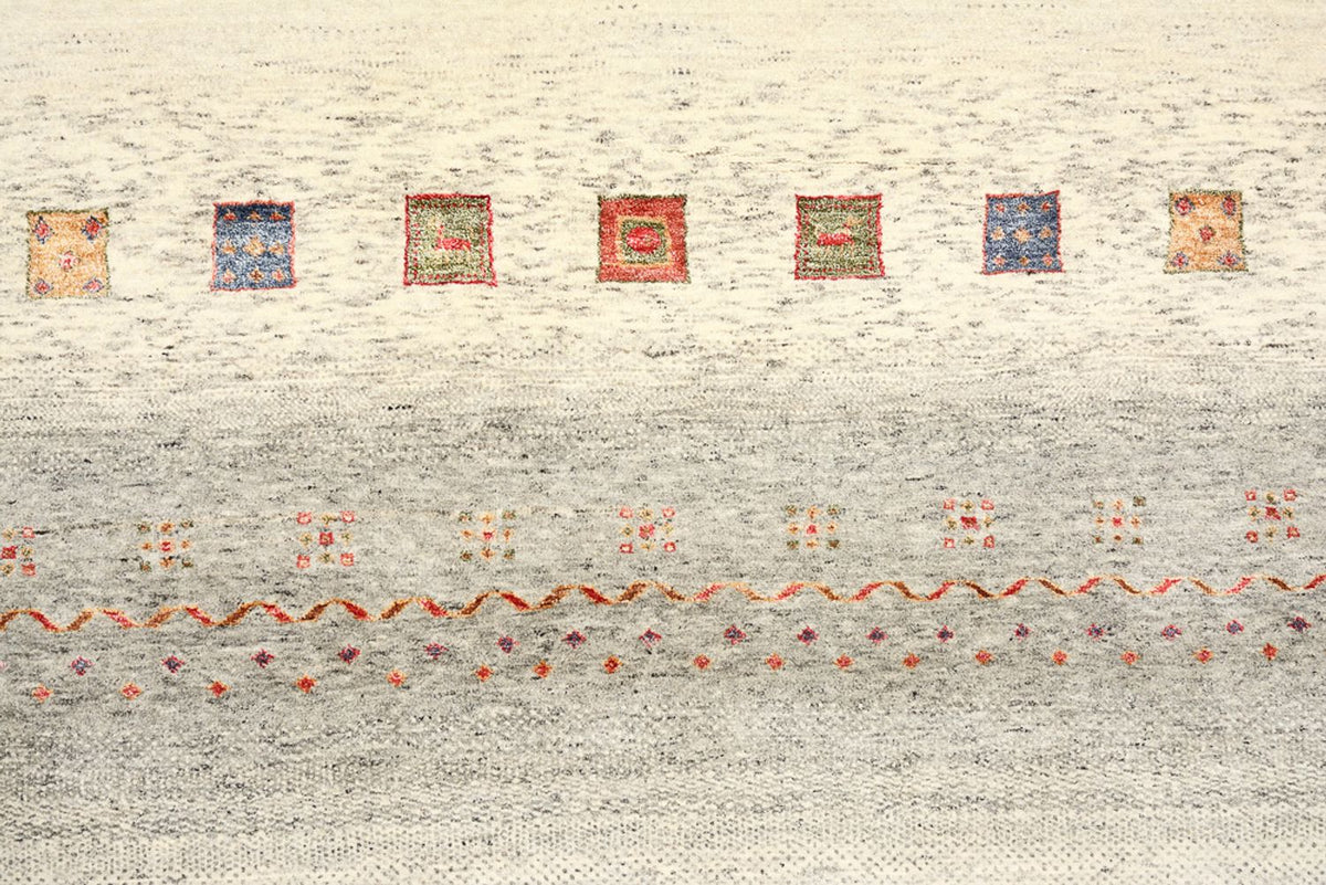 Gabbeh Teppich - Loribaft Indus - 341 x 248 cm - mehrfarbig