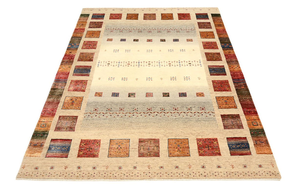 Gabbeh Teppich - Loribaft Indus - 204 x 156 cm - mehrfarbig