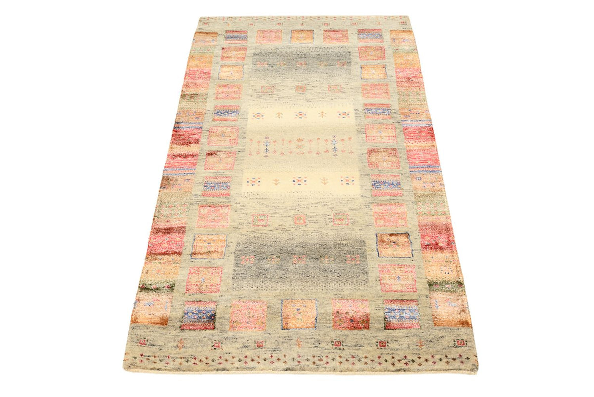 Gabbeh Teppich - Loribaft Indus - 139 x 76 cm - mehrfarbig