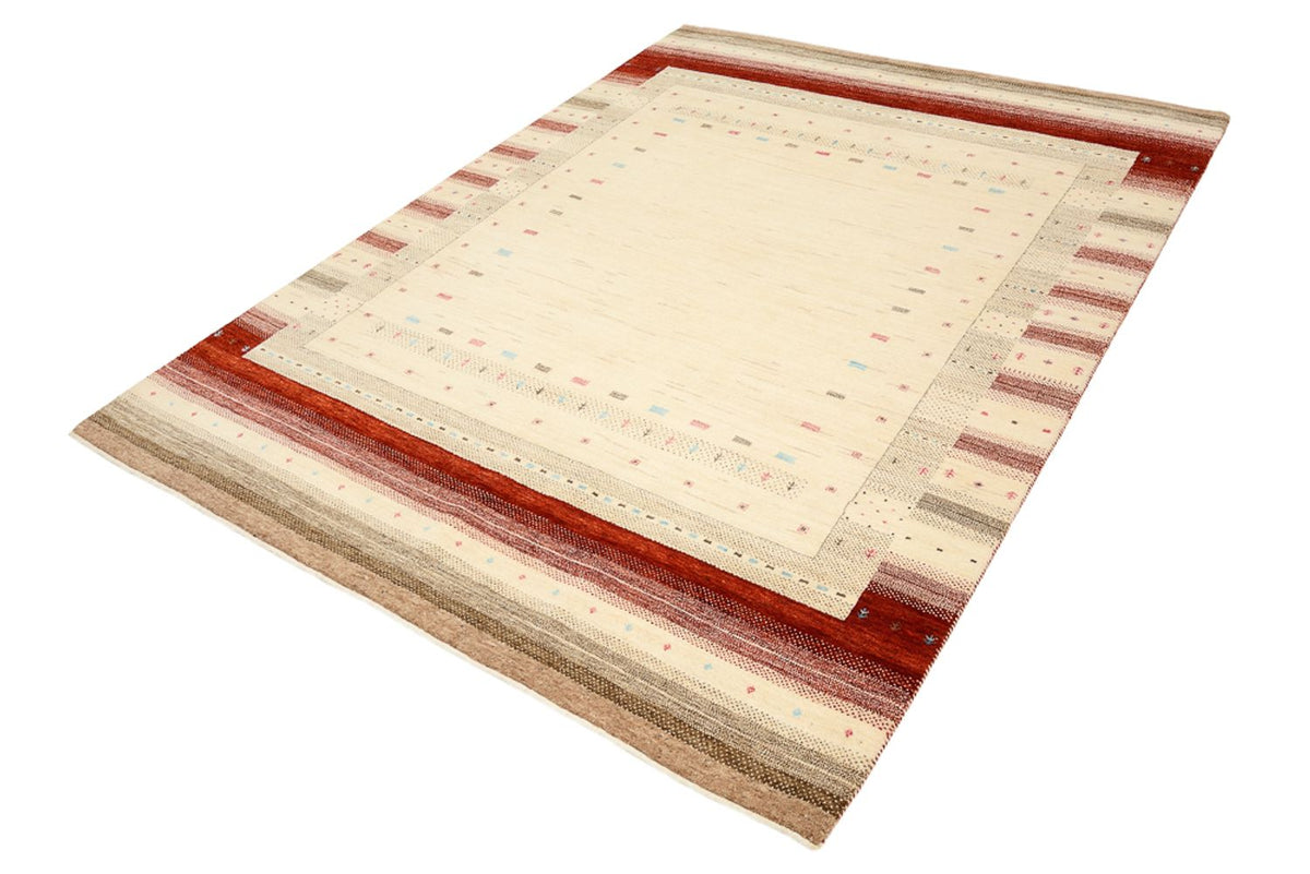 Gabbeh Teppich - Loribaft Indus - 240 x 175 cm - hellbeige