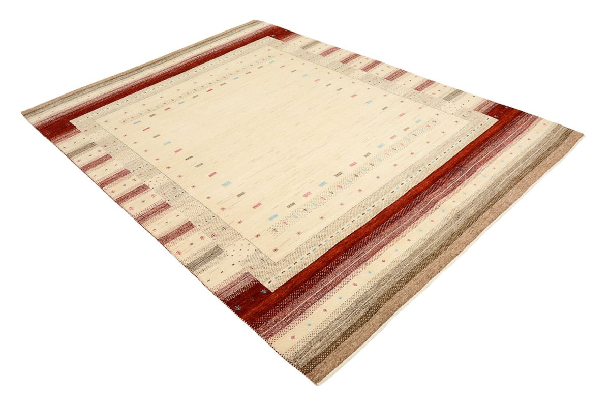 Gabbeh Teppich - Loribaft Indus - 240 x 175 cm - hellbeige
