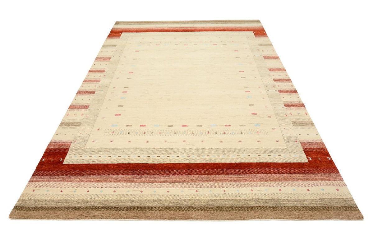 Gabbeh Teppich - Loribaft Indus - 304 x 205 cm - hellbeige