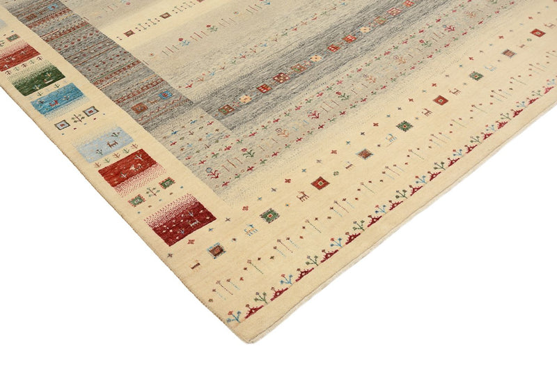 Gabbeh Teppich - Loribaft Indus - 252 x 203 cm - mehrfarbig