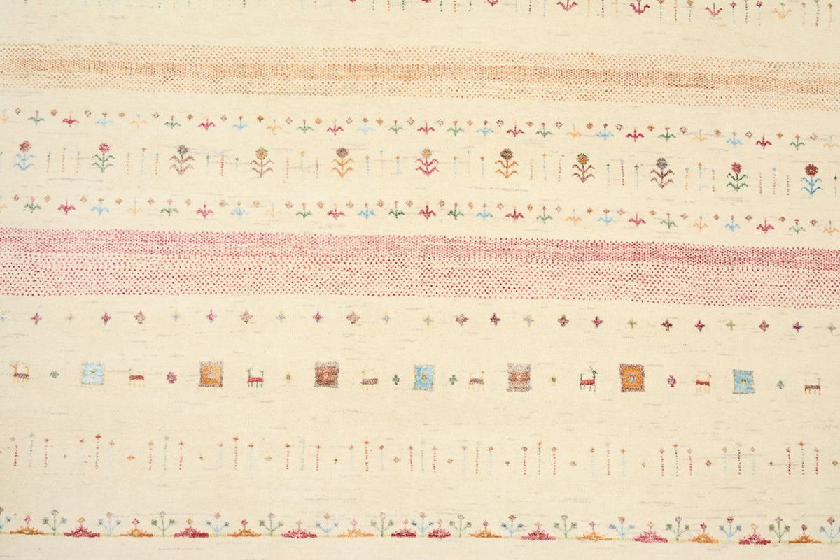 Gabbeh Teppich - Loribaft Indus - 335 x 248 cm - mehrfarbig