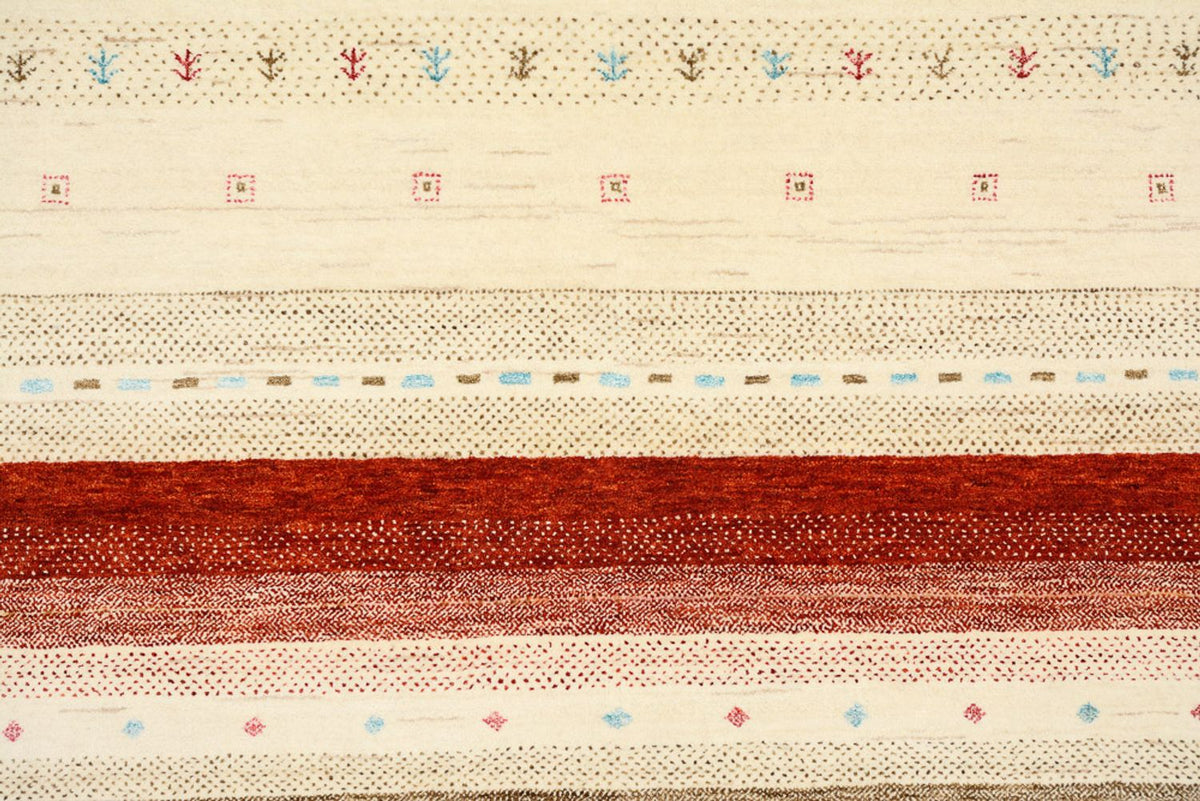 Gabbeh Teppich - Loribaft Indus - 296 x 203 cm - hellbeige