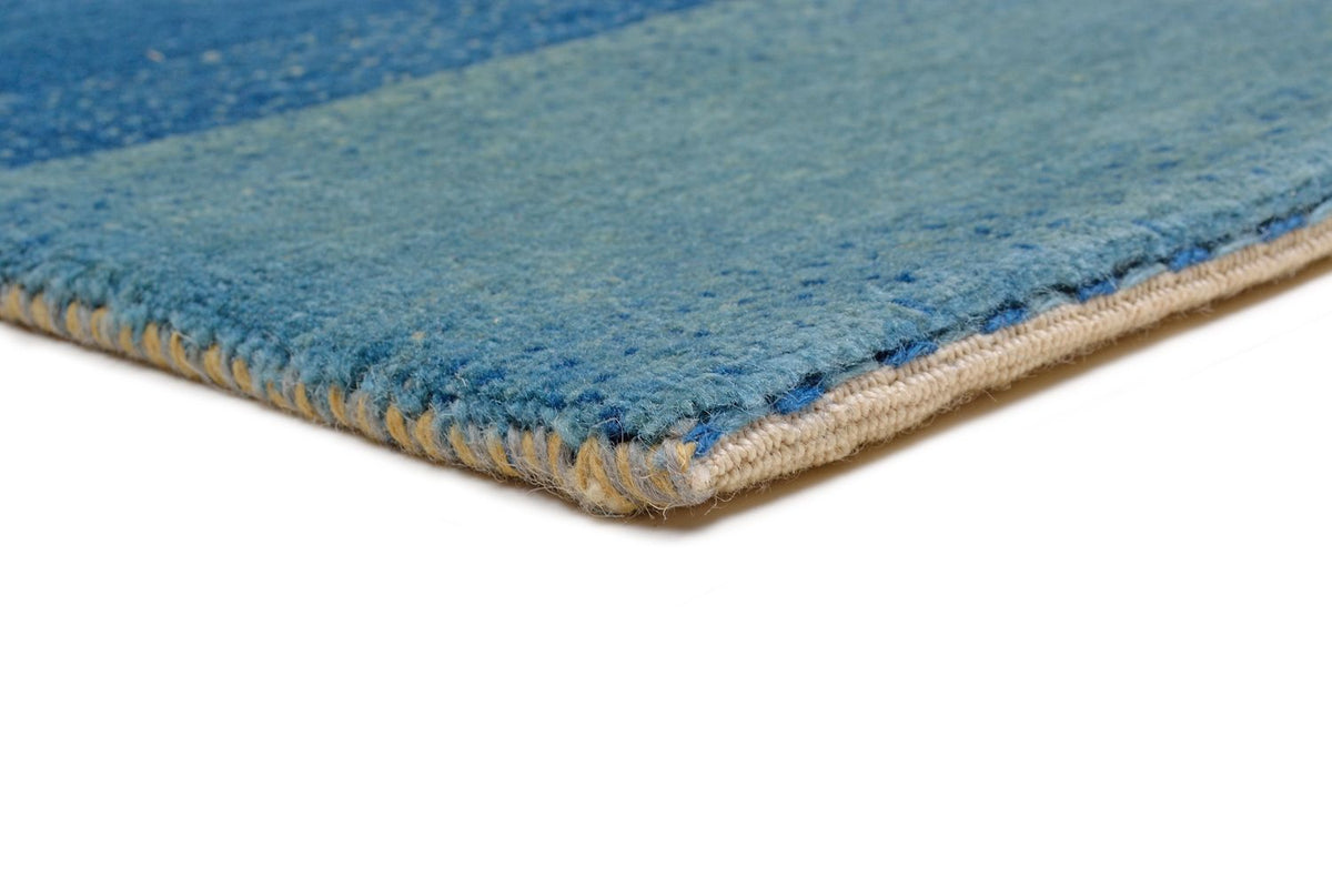 Gabbeh Teppich - Loribaft Perser 197 x 150 cm - blau