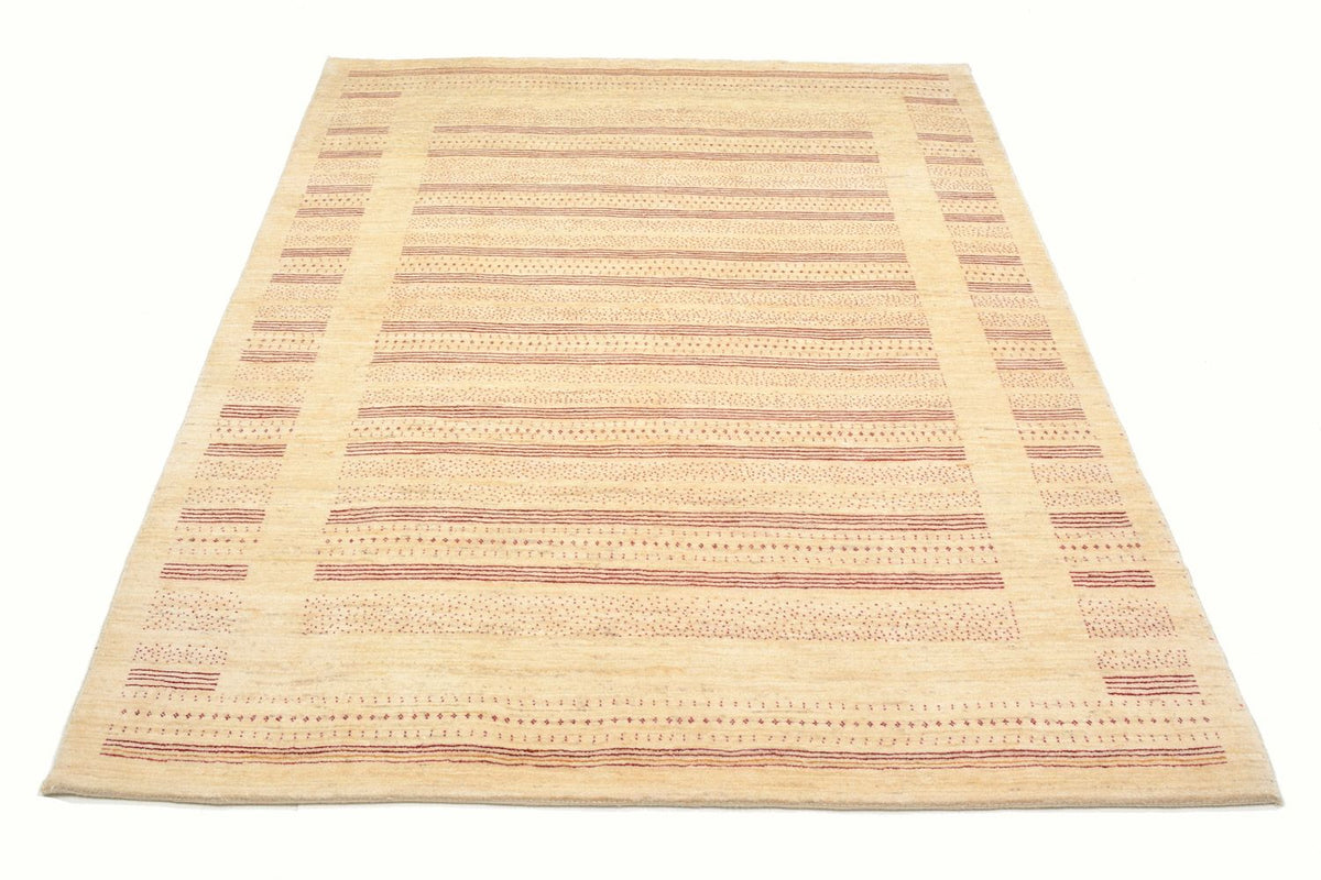 Gabbeh Teppich - Loribaft Perser 202 x 153 cm - natur