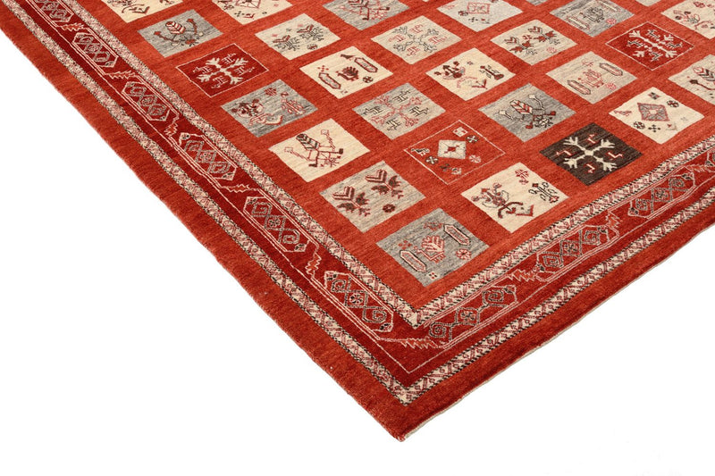 Gabbeh Teppich - Loribaft Perser 258 x 173 cm - rot
