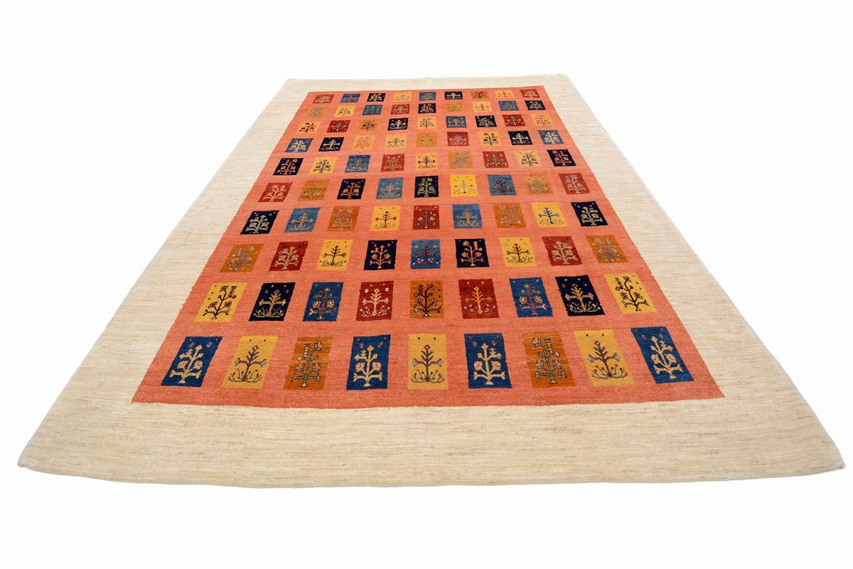 Gabbeh Teppich - Loribaft Perser 355 x 249 cm - orange