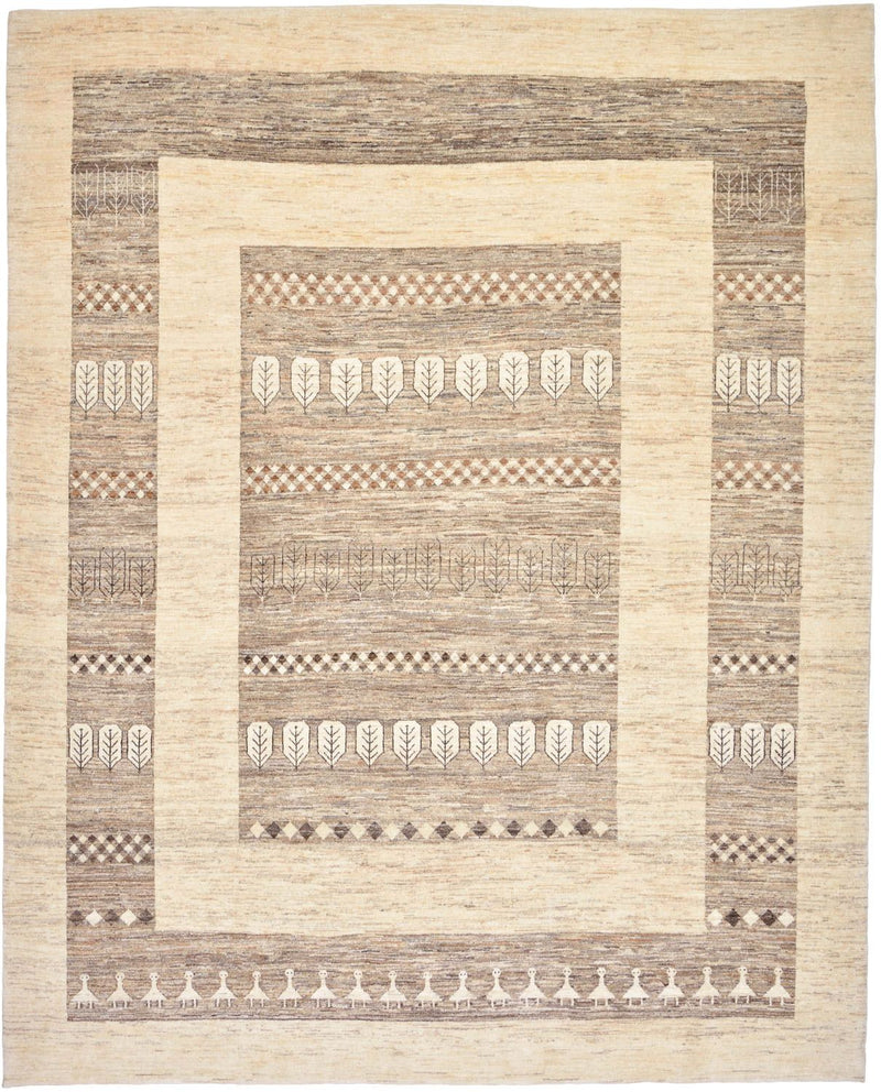Gabbeh Teppich - Loribaft Perser 253 x 203 cm - sand