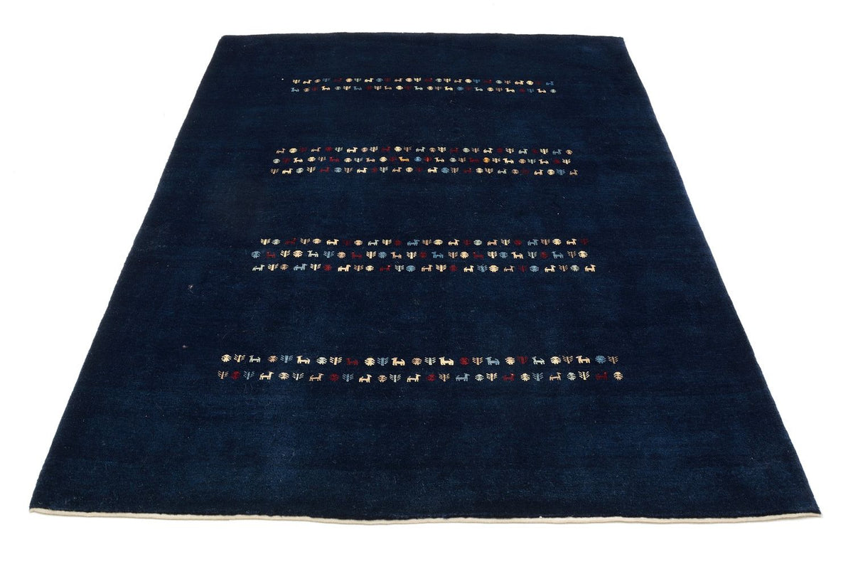 Gabbeh Teppich - Loribaft Perser 209 x 154 cm - blau
