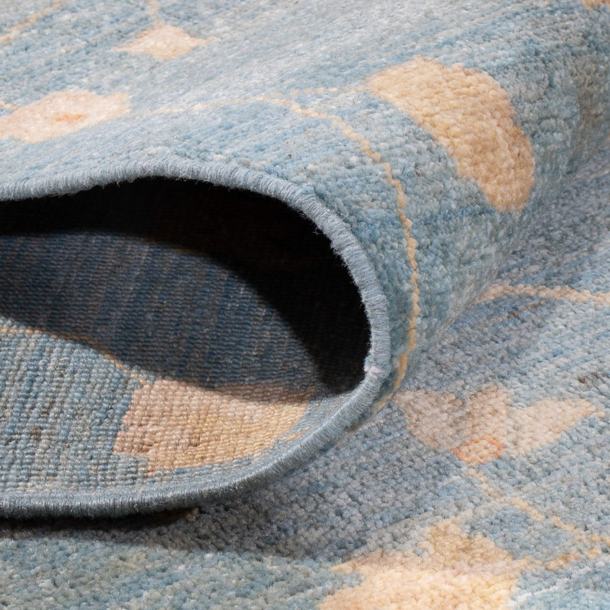 Ziegler Teppich - 348 x 252 cm - seeblau