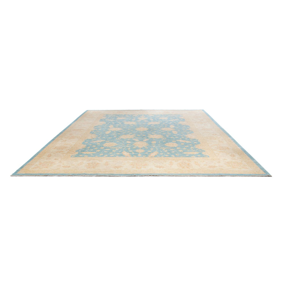 Ziegler Teppich - 393 x 303 cm - hellblau