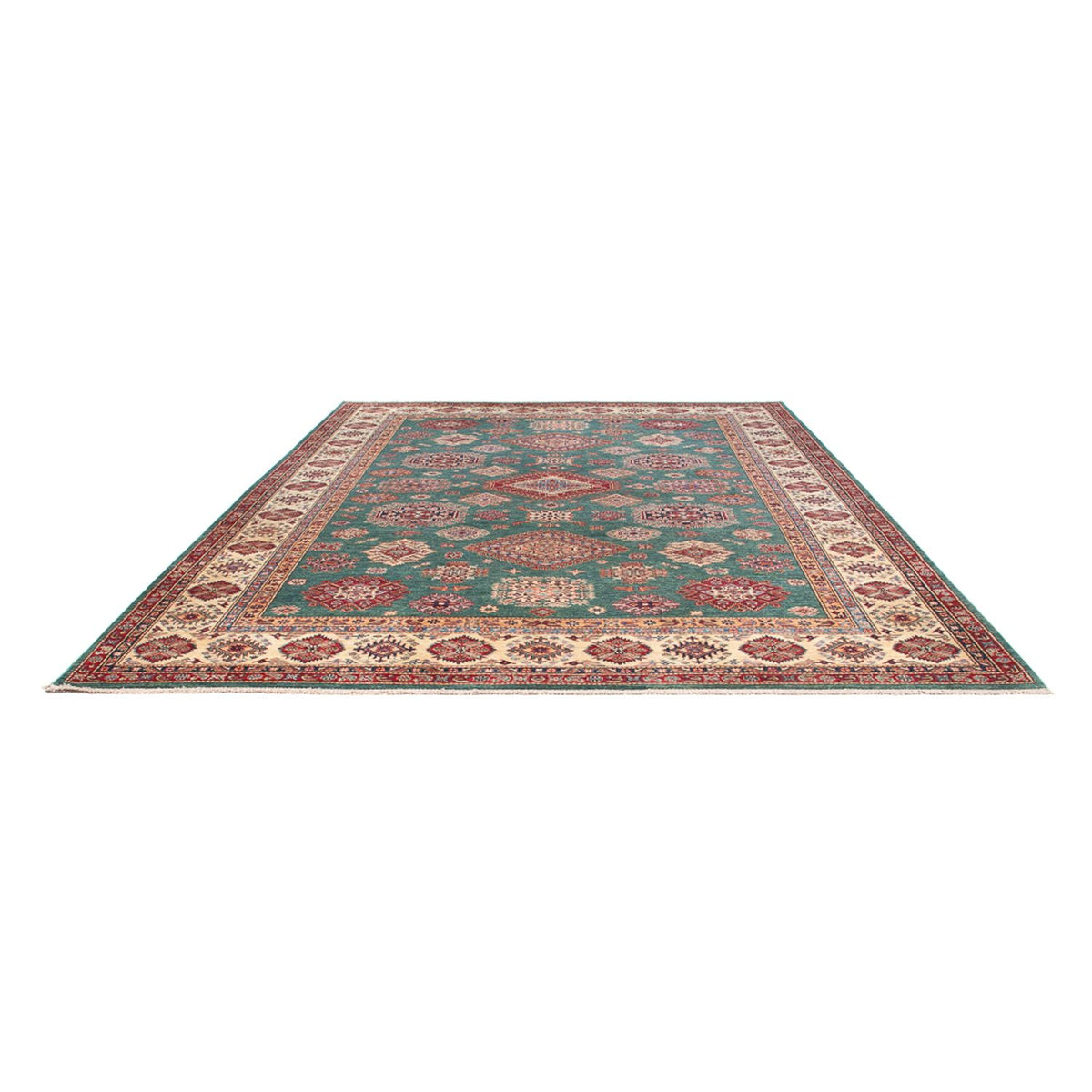 Ziegler Teppich - Kazak - 366 x 276 cm - minzgrün