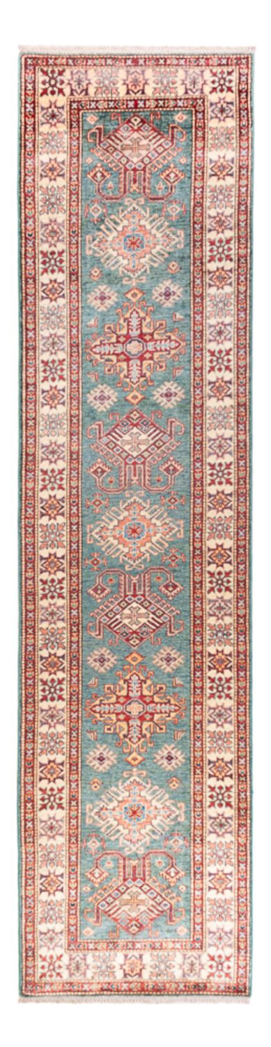 Läufer Ziegler - Kazak - 326 x 80 cm - türkis