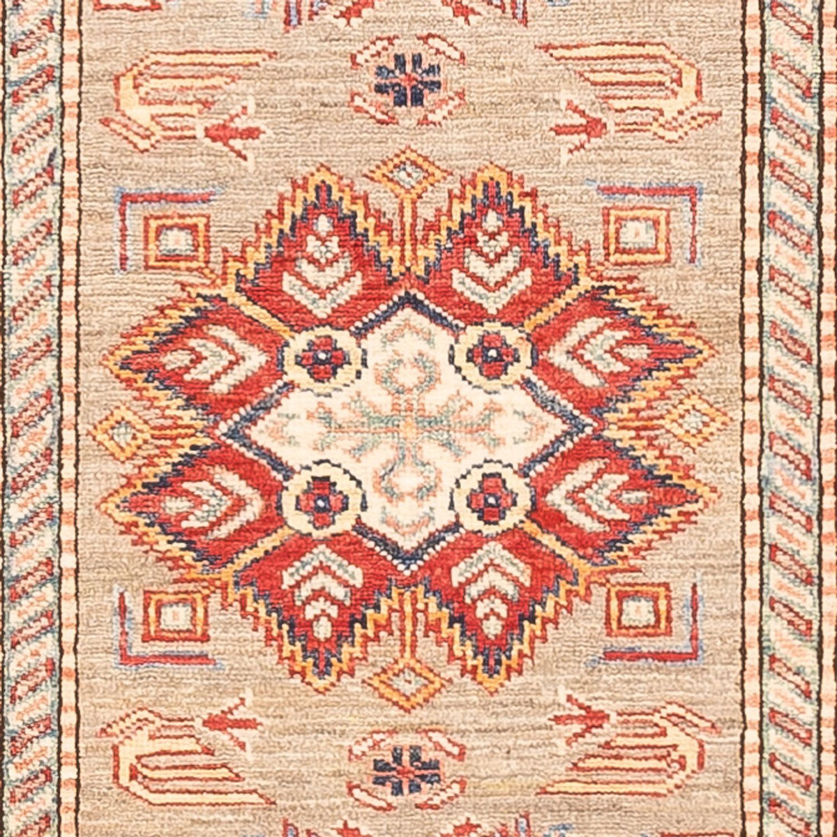 Läufer Ziegler - Kazak - 293 x 81 cm - dunkelbeige