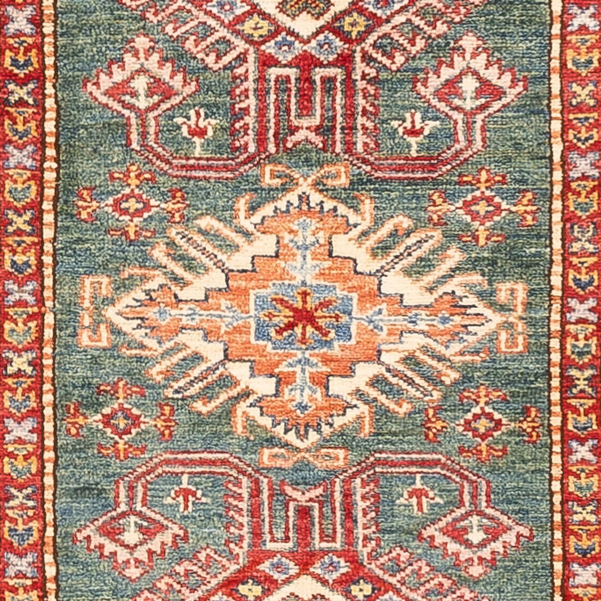 Läufer Ziegler - Kazak - 298 x 81 cm - grün