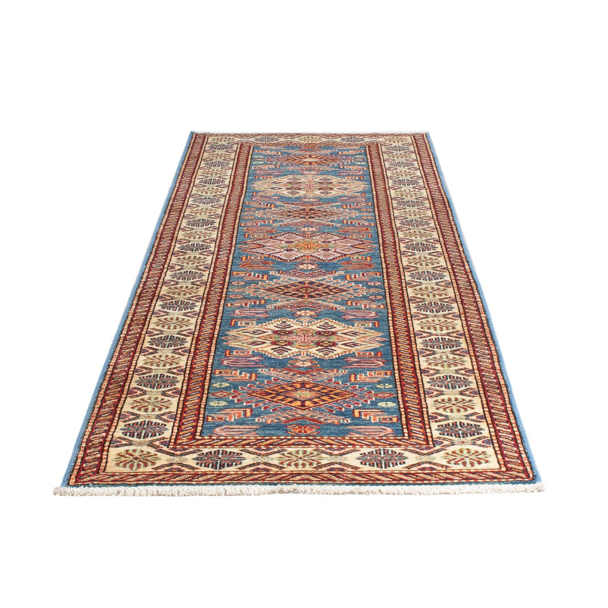 Läufer Ziegler - Kazak - 294 x 83 cm - blau