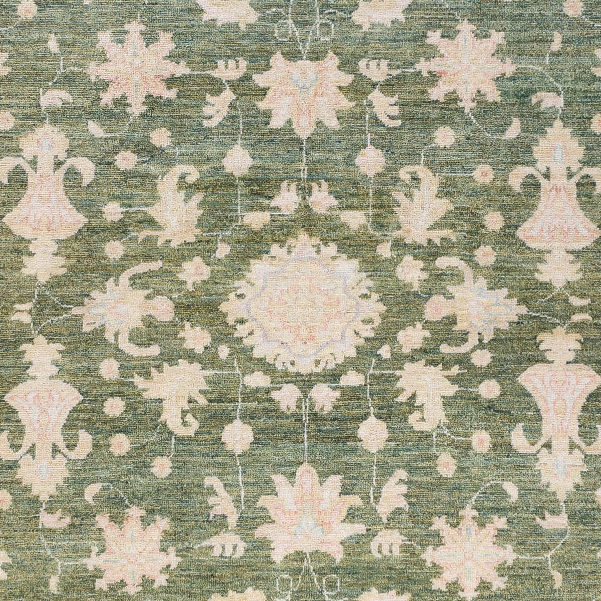 Ziegler Teppich - 237 x 176 cm - grün