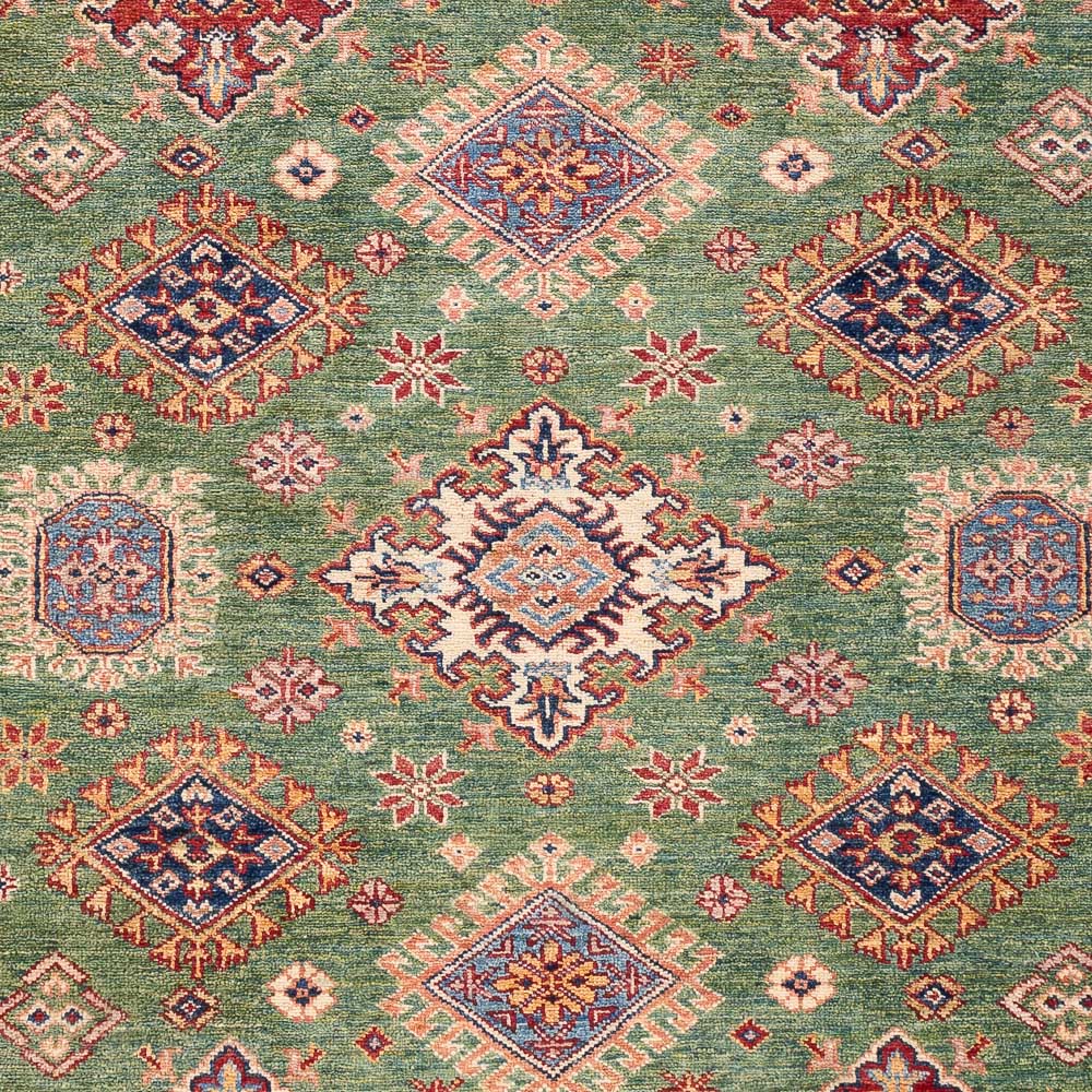 Ziegler Teppich - Kazak - 203 x 150 cm - hellgrün