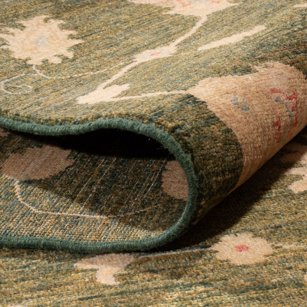 Ziegler Teppich - Modern - 200 x 151 cm - olivgrün