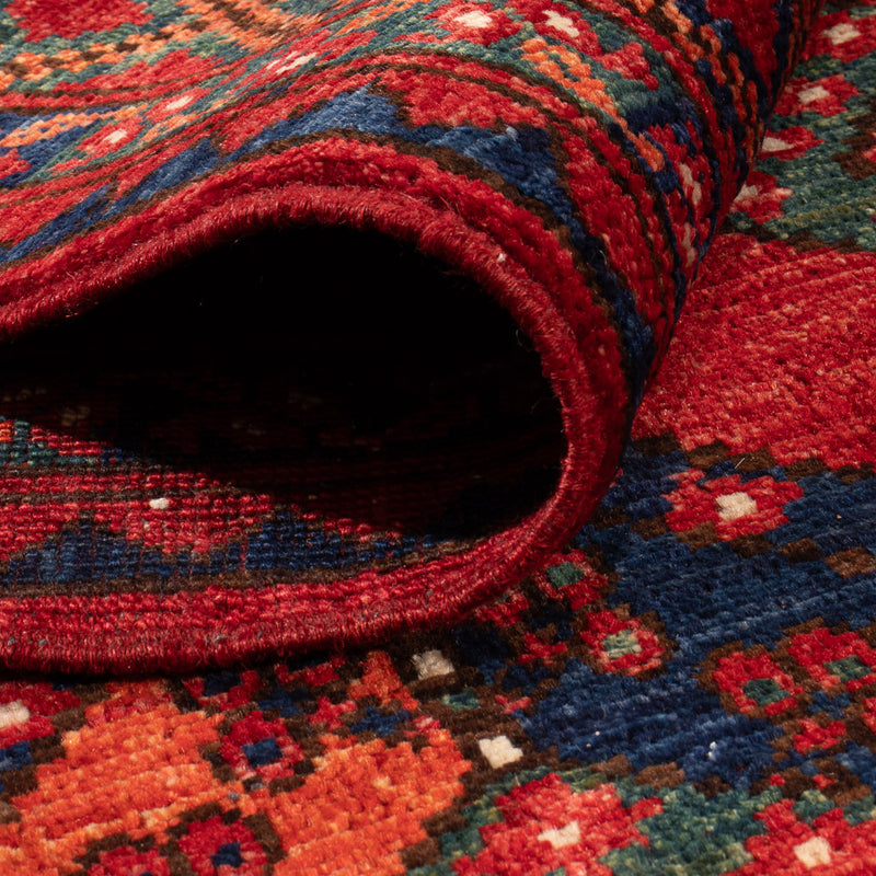 Afghan Teppich - Kunduz - 199 x 149 cm - rot