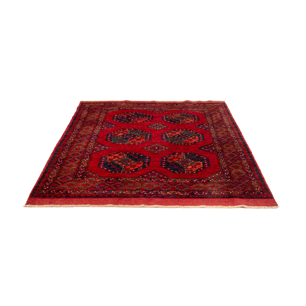 Afghan Teppich - Kunduz - 199 x 149 cm - rot