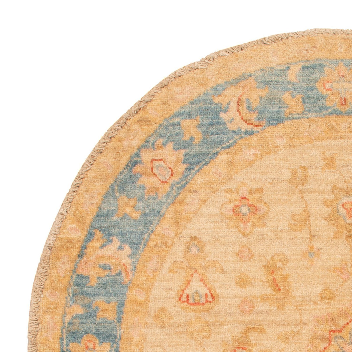 Ziegler Teppich rund - 96 x 96 cm - beige