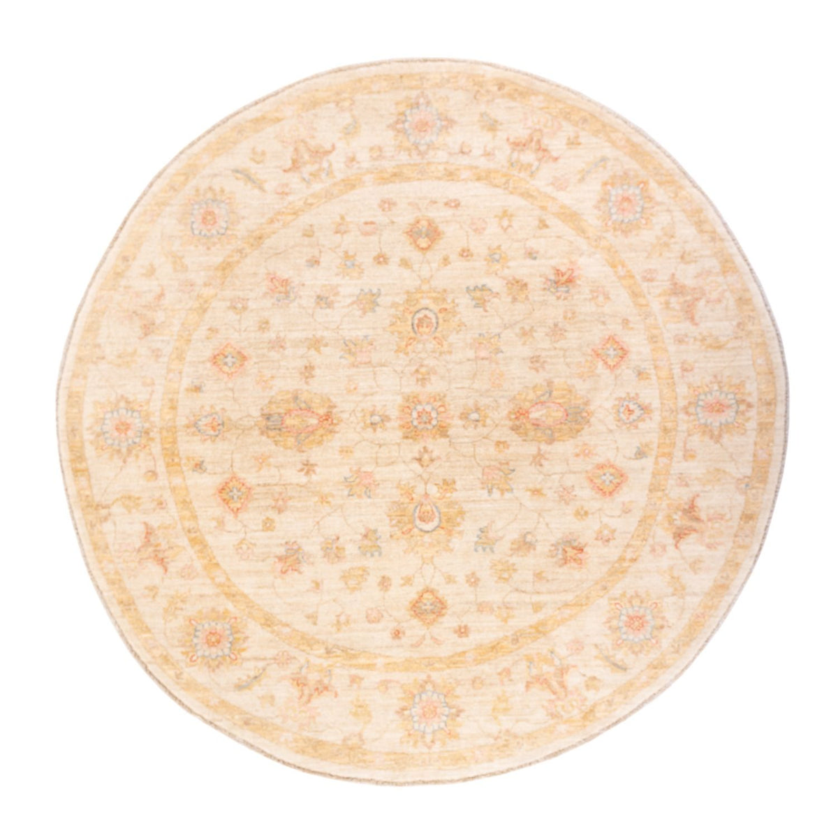 Ziegler Teppich rund - 200 x 198 cm - beige