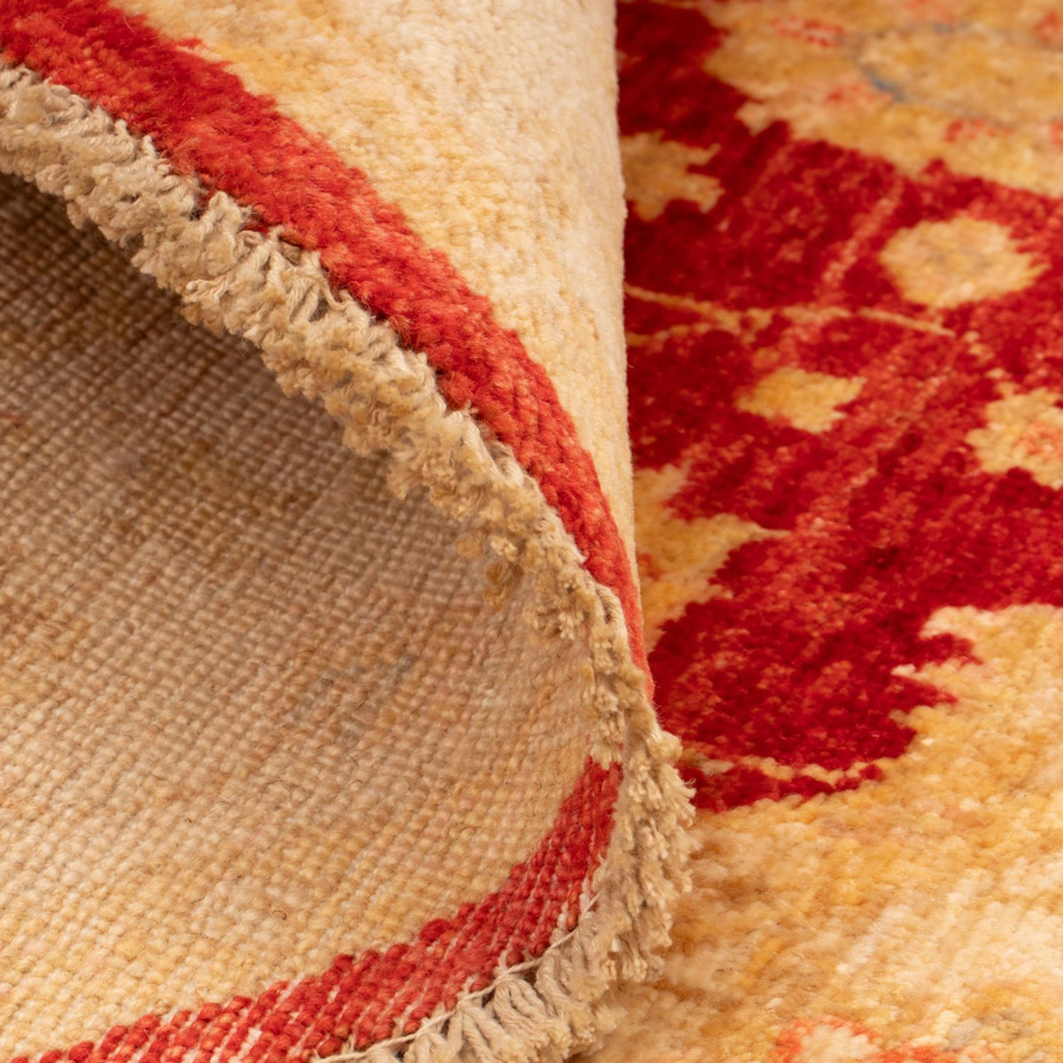 Ziegler Teppich rund - 96 x 99 cm - rot
