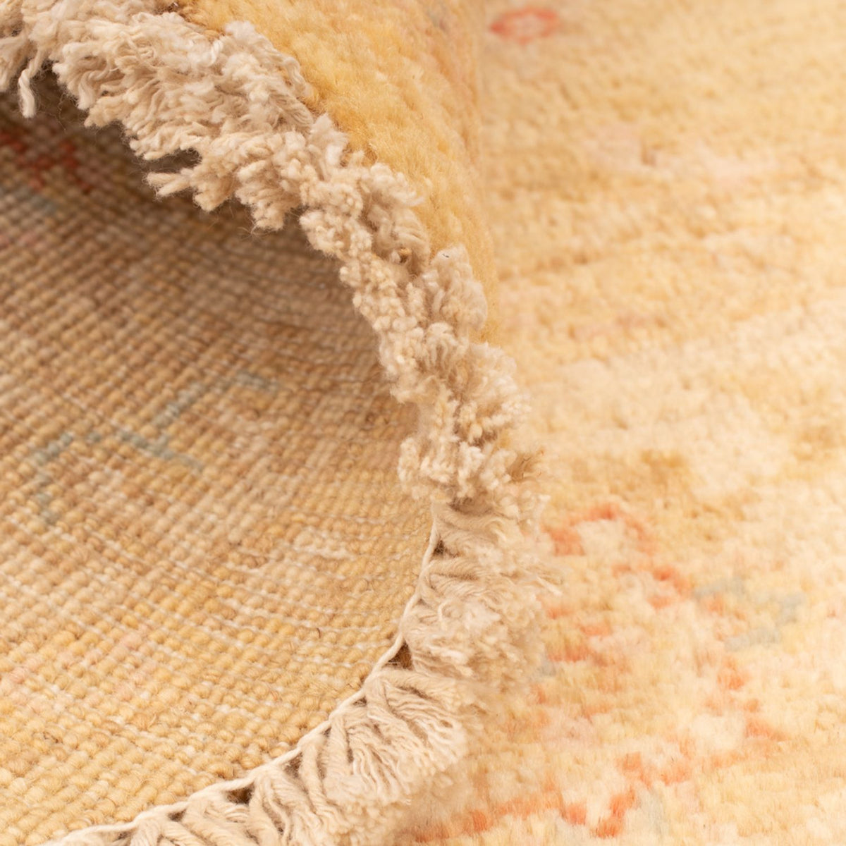 Ziegler Teppich rund  - 95 x 98 cm - beige