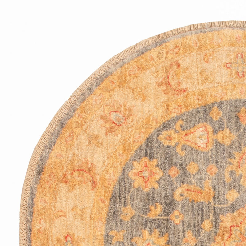 Ziegler Teppich rund  - 97 x 101 cm - hellbeige