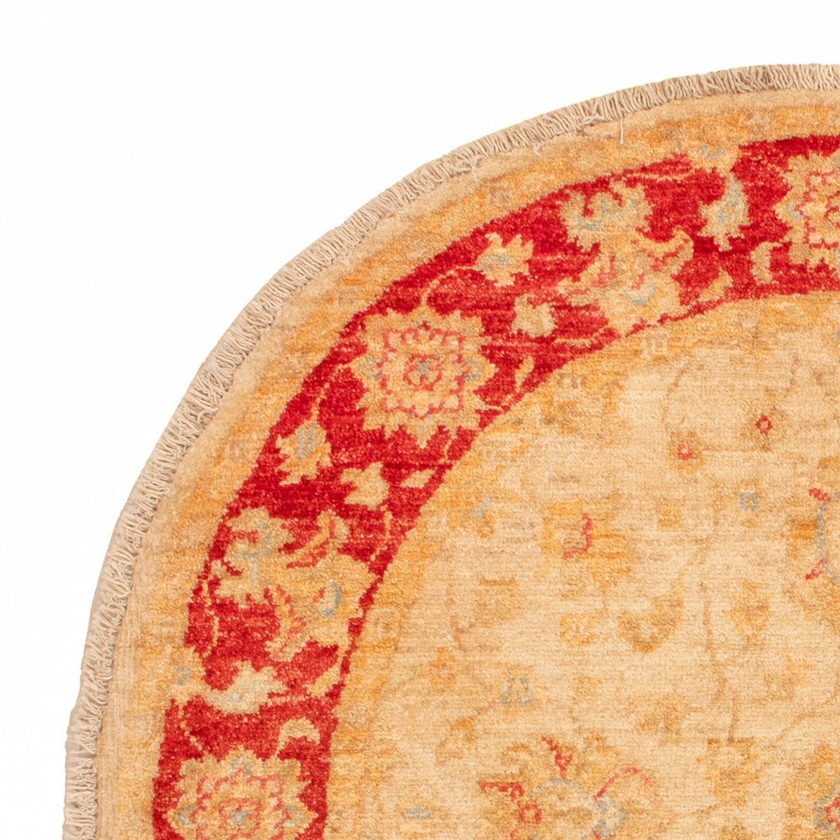 Ziegler Teppich rund - 100 x 99 cm - beige